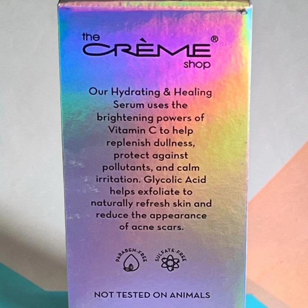 The Crème Shop What Acne? Serum 1.01oz New Vitamin C Glycolic Acid ACN4679